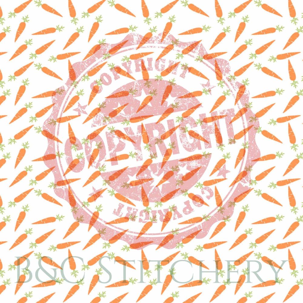 Pattern of carrots with a watermark overlay.