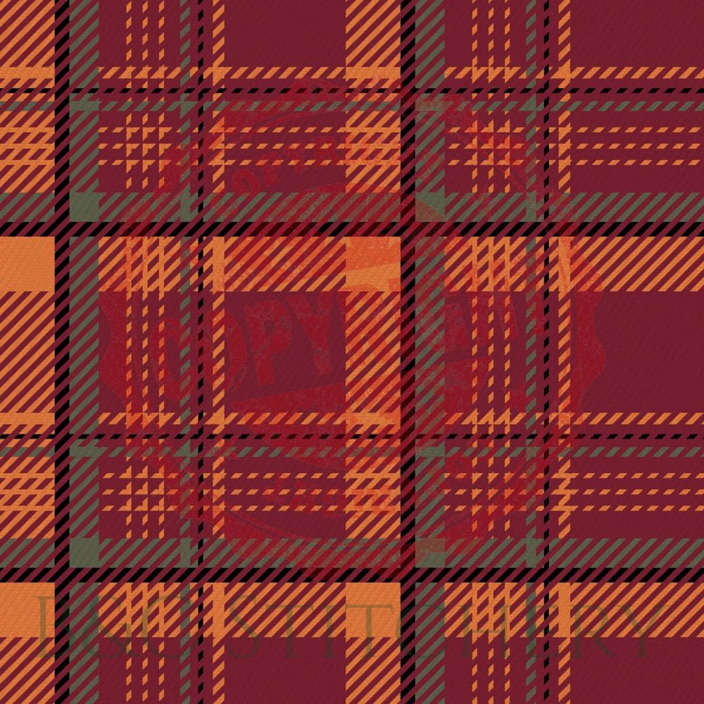 Red and orange plaid pattern design