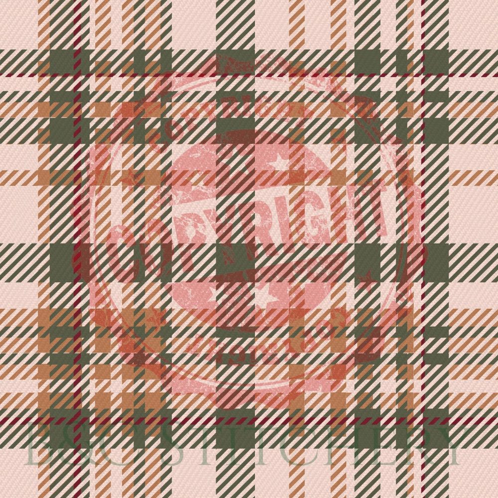 Colored striped plaid pattern with copyright stamp